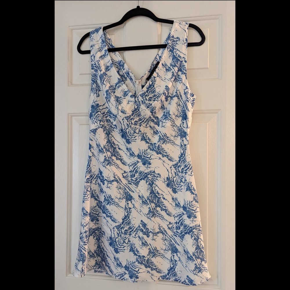 COPY - Hello Molly LIONESS HARLOW MINI DRESS BLUE PORCELAIN